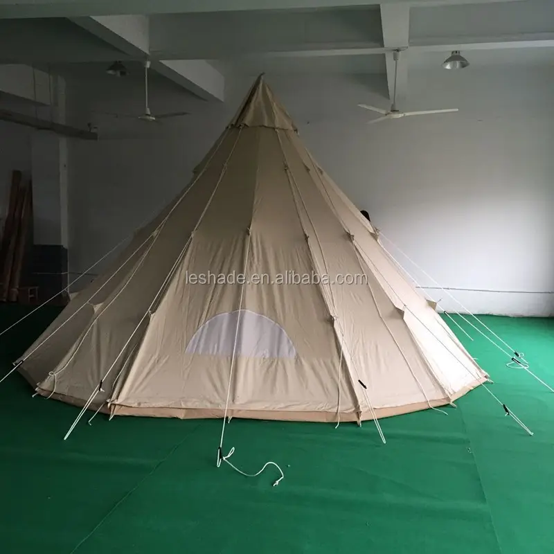 Luxe Canvas Tipi Tent Voor Koop Teepee Tent Indian Pergola Tent Kamperen Buiten Waterdicht