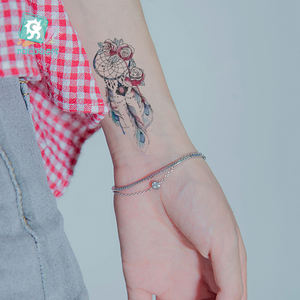 Ultima Moda Impermeabile Autoadesivo Del Tatuaggio Temporaneo Donne Del Sesso <span class=keywords><strong>flash</strong></span> <span class=keywords><strong>tatoo</strong></span> Dreamcatcher Della Sirena FlowerFake <span class=keywords><strong>Tatoo</strong></span> Corpo - Product Image 6