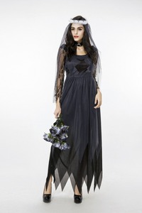 Onen Fantôme Mariée Morte Zombie Sorcière Princesse Fantaisie Robe Halloween Costume - Product Image 5