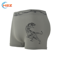 HSZ-0054 dernière conception 2017 mode sous-vêtements chauds culotte pour garçons hommes sans couture Sexy Boxer élégant Shorts élastique ceinture slips