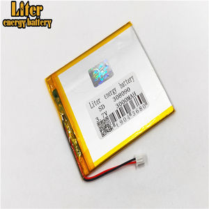Plugue 2.0-2 P 308090 3000 mah 3.7 v Recarregável lipo bateria solar bateria de lítio polímero de iões de lítio com PCM - Product Image 5