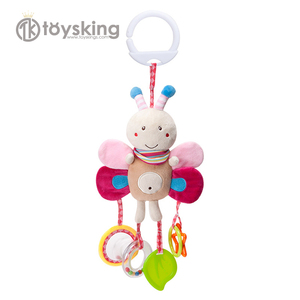 Usine directe peluche chat <span class=keywords><strong>hibou</strong></span> berceau peluche hochet anneau de dentition couette pour nouveau-né bébé CE ASTM CSPS certifié PP coton remplissage - Product Image 2