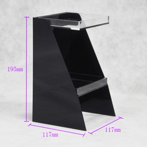 <span class=keywords><strong>Logo</strong></span> imprimé acrylique affichage cosmétique pour fard à paupières, Offre Spéciale noir étagère acrylique stand de maquillage - Product Image 3