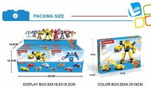 Bloques de Construcción Educativos para Niños Lele Brother, Modelo Clásico de Coche Transformable en Robot - Product Image 6