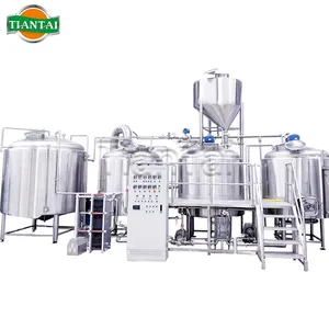 2500L 25HL 20BBL Rosso di Rame di riscaldamento a vapore 2 vasi di birra pianta macchine