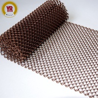 Rideau en maille métallique décoratif pour hôtel, restaurant, séparateur d'espace