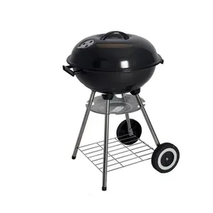 SEJR 17 Inch Black Charcoal Kettle BBQ Grill Barbecue Grill