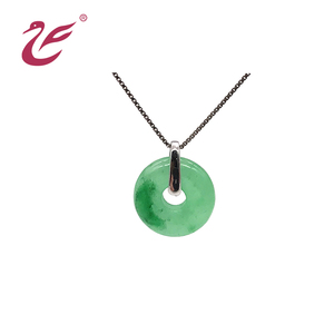 Trang Sức Sterling Silver Kết Quả 925 Sterling Silver Đồ Trang Sức Bạc <span class=keywords><strong>Clasp</strong></span> Tại Ngoại Mặt Dây Chuyền Móc Cài Với Cz Đá - Product Image 3