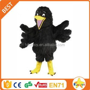 Funtoys CE Felpa Negro <span class=keywords><strong>Cuervo</strong></span> Bird Traje <span class=keywords><strong>de</strong></span> La Mascota - Product Image 1