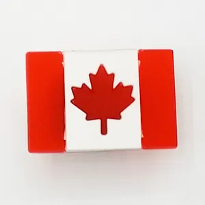 Canada day Flag flashing led pin badge
