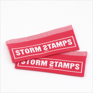 <span class=keywords><strong>Etichette</strong></span> <span class=keywords><strong>tessute</strong></span> piegate abbigliamento produttore all'ingrosso personalizzato con Logo del marchio per etichetta principale/collo - Product Image 3