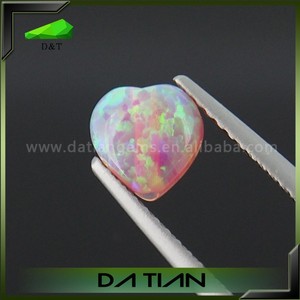Australia ópalo laboratorio de piedras preciosas para <span class=keywords><strong>la</strong></span> joyería al por mayor en forma de corazón set - Product Image 6