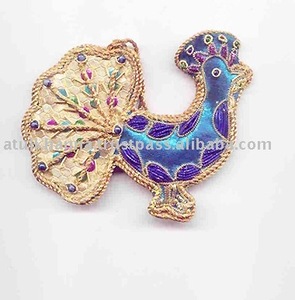 Adornos de decoración colgantes de pavo real de Navidad - Product Image 1