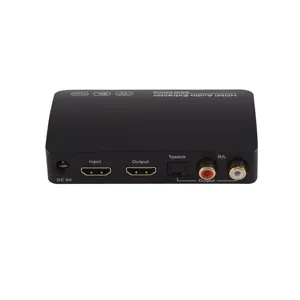 HDMI dönüştürücü 4K 30Hz HDMI SPDIF 5.1 LR 2CH dijital Analog ses dönüştürücü HDMI Audio Extractor