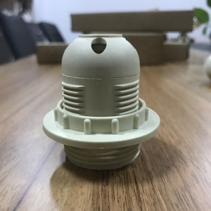 <span class=keywords><strong>Vintage</strong></span> <span class=keywords><strong>portalampada</strong></span> in bachelite E27 lampadina zoccolo di plastica luce del pendente accessori nero bianco - Product Image 2