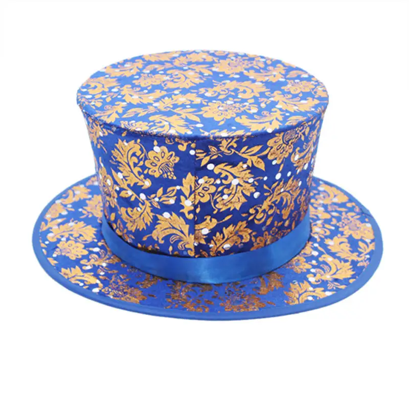 folding top Costume Stage Prop Magician's Hat magic hat blue Party Magic Tricks hat