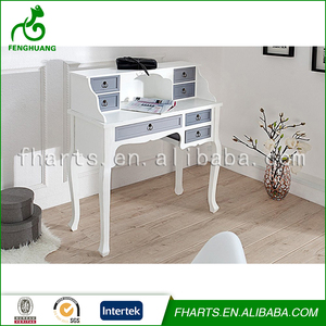 Francés Grande <span class=keywords><strong>Blanco</strong></span> <span class=keywords><strong>Tocador</strong></span> de Madera <span class=keywords><strong>En</strong></span> El Dormitorio - Product Image 3