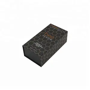 china suppliers custom printed black cardboard cosmetic packaging box paper with glossy lamination