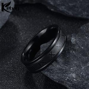 A buon mercato di massa di vendita numero <span class=keywords><strong>Romano</strong></span> in acciaio inox anelli dei monili del commercio all'ingrosso - Product Image 4