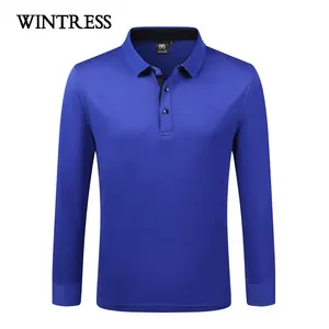 Supply günstige china lieferanten langarm polo t-shirt klassische art custom weiß herren gym polo shirt oem