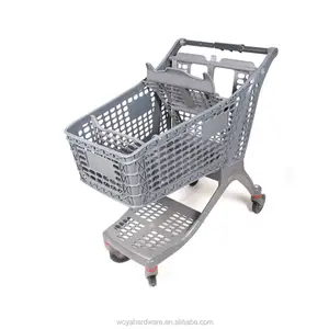 Supermarket Plastic Shopping Trolley Cart