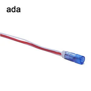 ADA color azul A-10-3 led/lámpara de neón, 110v 6mm luz indicadora