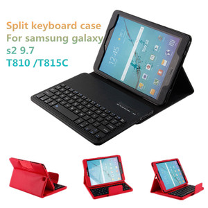 9.7 inch Tablet Folio Slim Có Thể Tháo Rời Dây Bluetooth <span class=keywords><strong>Keyboard</strong></span> <span class=keywords><strong>case</strong></span> Cho <span class=keywords><strong>Samsung</strong></span> Galaxy <span class=keywords><strong>s2</strong></span> T810 T815C - Product Image 1