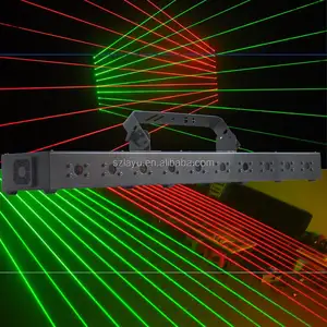 10 testa DMX512 laser rosso bar per club, laser show, fase, spettacolo dal vivo