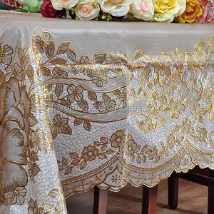 PVC Printed Transparent Tablecloth Wedding/Party Used