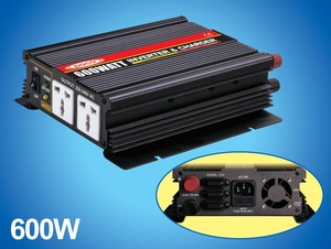 Inversor Portátil Inteligente de CC/CA de 12 V a 220 V, 600 W, PWM Único, Aluminio, 3 Etapas, Automático, para Baterías de Plomo-Ácido de 12 V, PACO CE/CB/ROHS - Product Image 3