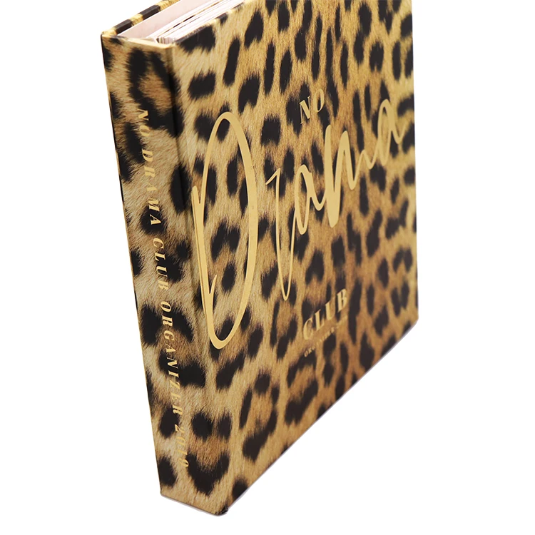 Оригинальная Золотая спиральная переплетная бумага для блокнота в твердой обложке с индивидуальным принтом по запросу