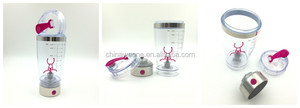 Libre de bpa con pilas blen der grado alimenticio taza de logotipo personalizado botella de la coctelera - Product Image 6