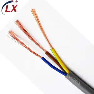 300/500V 3-adrig 1,5mm 2,5mm 4mm 6mm flexibles PVC-isoliertes elektrisches Elektrokabel und-draht