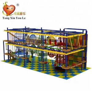 Adventure Fun Park indoor Playground climbing ropes course equipment