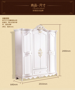 Contemporary White Wooden Bedroom <strong>Wardrobe</strong> <strong>Cabinet</strong> Standard Size for Living Room Use - Product Image 6