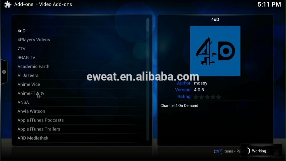 De xbmc 4.4.2 android de núcleo cuádruple tv 4k caja preinstalar full hd 1080p android reproductor de medios de comunicación