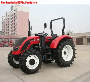 Içtenlikle Güçlü Güç Büyük Tarım Traktörleri 120HP Tüm Tekerleklerden çekiş ile ucuz fiyat