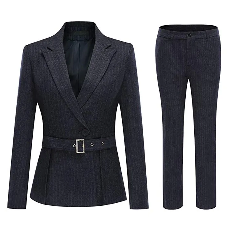 Uniforme de bureau deux pièces à la mode personnalisé, manteau et pantalon, costume d'affaires pour femme, nouveau Style, ensemble pantalon Blazer pour femme