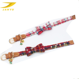 Collar de cuero con lazo para perro, elemento de Navidad exclusivo, superventas - Product Image 4