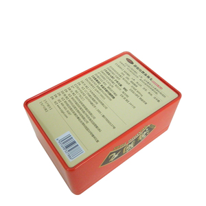 Caja de regalo caja de la lata con tapa rectangular de metal setas tapa para el té y productos de salud paquete - Product Image 3