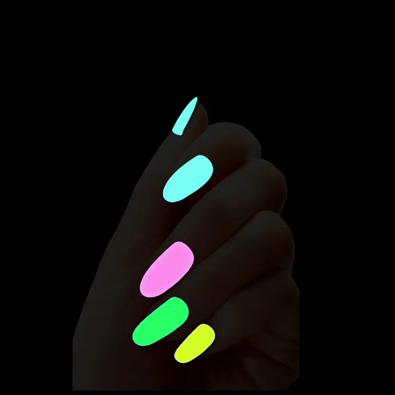 2022 новый модный 15 мл светодиодный УФ-гель неоновый гель для ногтей светящийся в темноте флуоресцентный гель для ногтей