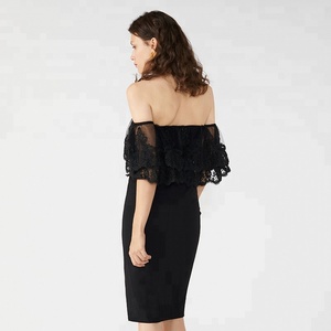 Diseño de Moda encaje apretado <span class=keywords><strong>porno</strong></span> negro de Navidad de las niñas de fiesta Sexy vestido de Club - Product Image 5