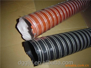 Manguera <span class=keywords><strong>flexible</strong></span> de silicona resistente al calor 300 ℃ tubo de ventilación Conducto de entrada de aire Hvac conducto de aire para frenos fríos y calientes - Product Image 2