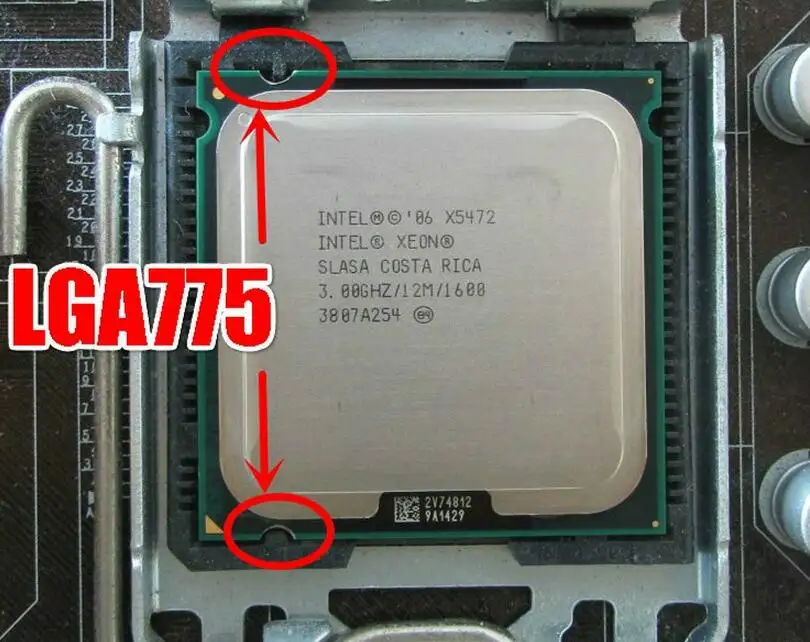 Processeur Intel Xeon X5472 Quad Core, 3.0GHz, 12 mo/1600MHz, fonctionne sur la carte mère LGA775, pas besoin d'adaptateur