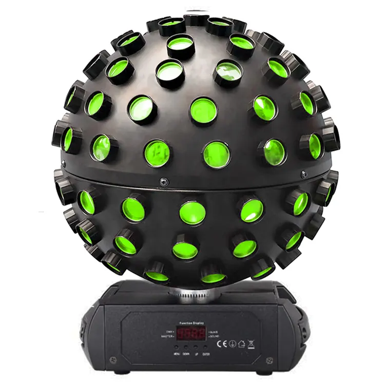 ديسكو ضوء DMX512 الصوت نشط كرة سحرية بلمبات LED ملهى ليلي مصباح كرة ديسكو الإضاءة