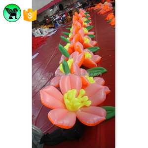 Yimitoni — chaîne gonflable Orange avec éclairage LED, 8m de long, fleur de lys, A3653 - Product Image 1