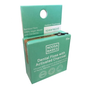 Boîtes personnalisées en papier d'art avec laminage mat pour fil <span class=keywords><strong>dentaire</strong></span> en fibre de bambou, fabrication sur mesure, écologiques et recyclables - Product Image 1