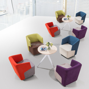 Type de tissu amovible <span class=keywords><strong>fauteuil</strong></span> à roulettes, loisirs salon canapé chaise pour café - Product Image 3