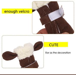 Pet <strong>Dog</strong> <strong>Shoes</strong> Winter Super Warm 4pcs/set <strong>Dog's</strong> Boots Cotton Anti Slip <strong>Shoes</strong> <strong>for</strong> Fleece Winter Waterproof <strong>Dog</strong> Boots - Product Image 5