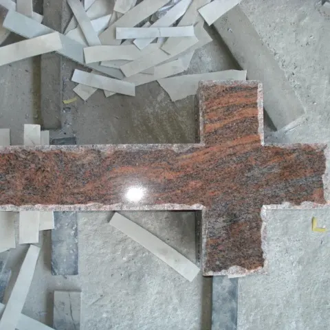 Số Lượng Sản Xuất Phụ Kiện Cross Để Tang Granite Tượng Đài Bia Mộ Nghĩa Trang Jinghuang Mỹ Đánh Bóng CN;FUJ Đỏ JH